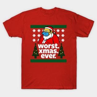 Worst Christmas Ever Funny 2020 Ugly Christmas Winter Sweater T-Shirt